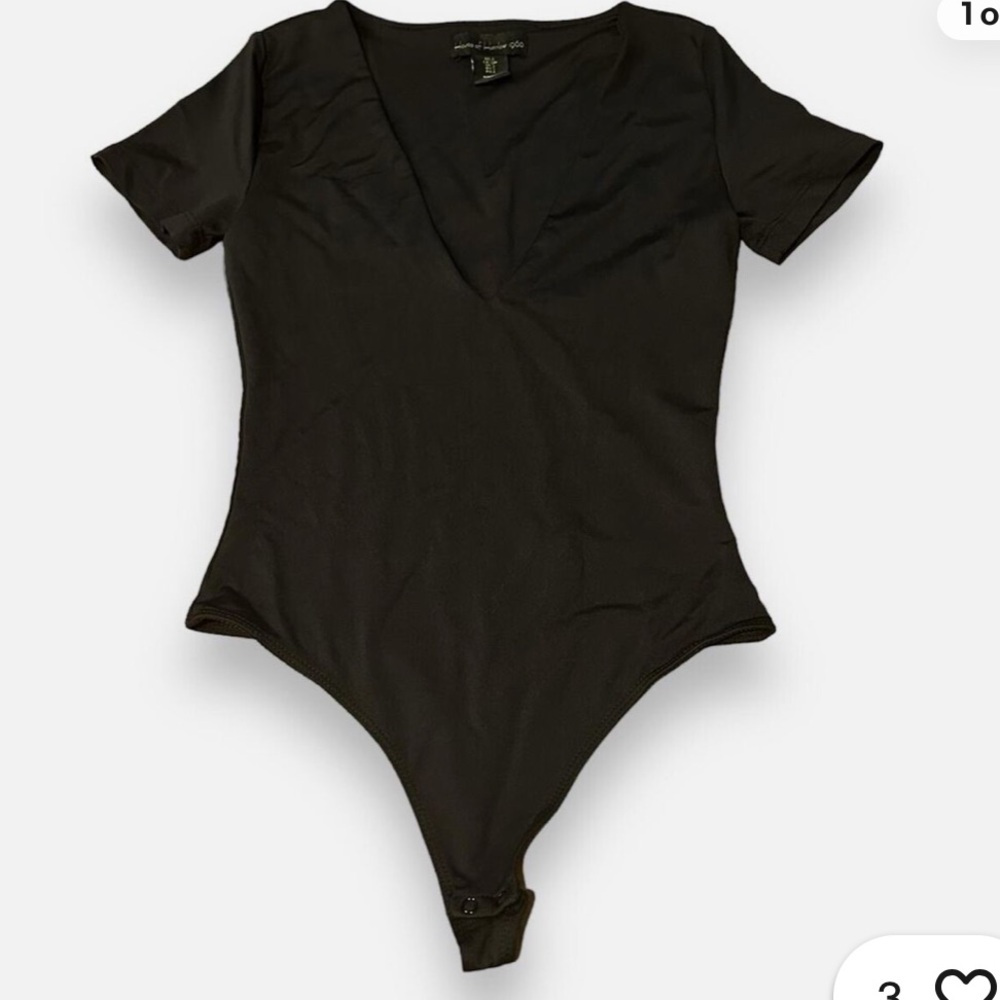 HOUSE OF HARLOW 1960 REVOLVE BLACK BODYSUIT
